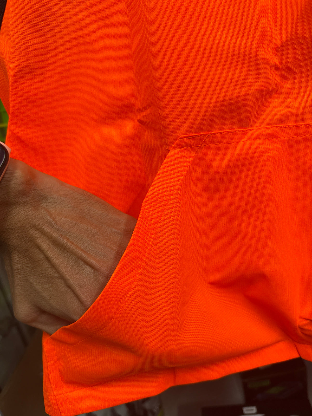 Allen Gilet Caccia Arancione Blaze Alta Visibilità Battuta Cinghiale Zip