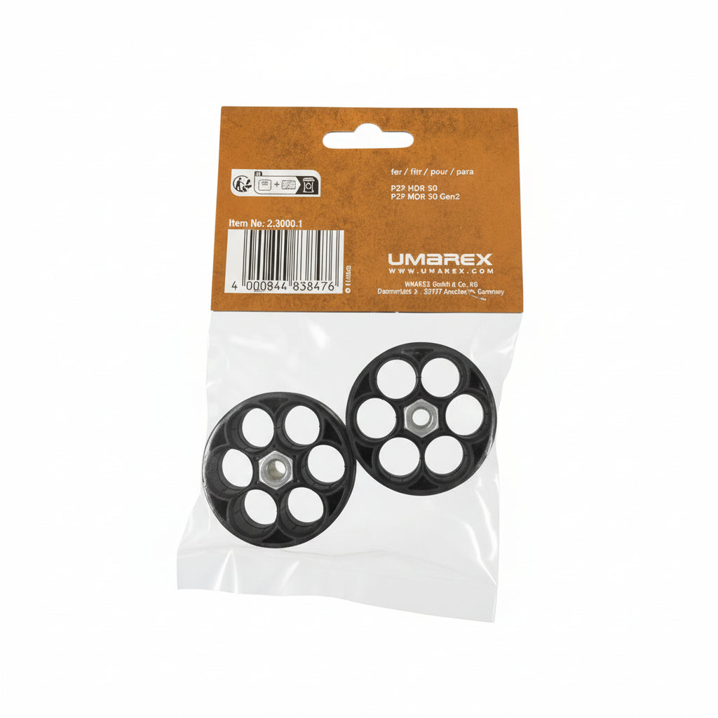 2 Caricatori Tamburo Cal.50 Umarex T4E HDR50 TR50 Paintball Difesa