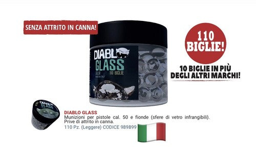 Palle in vetro sfere calibro 50 RAM Diablo Glass Umarex Hdr50 paintball fionda