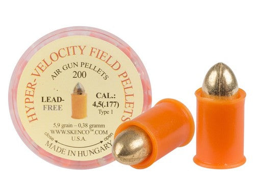 pallini 4,5 skenco hyper velocity in acciaio aria compressa airgun