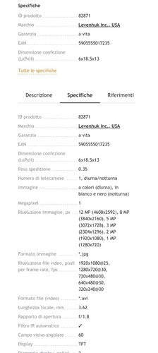 Fotocamera da caccia levenhuk FC100 fototrappola night vision videocamera 82871