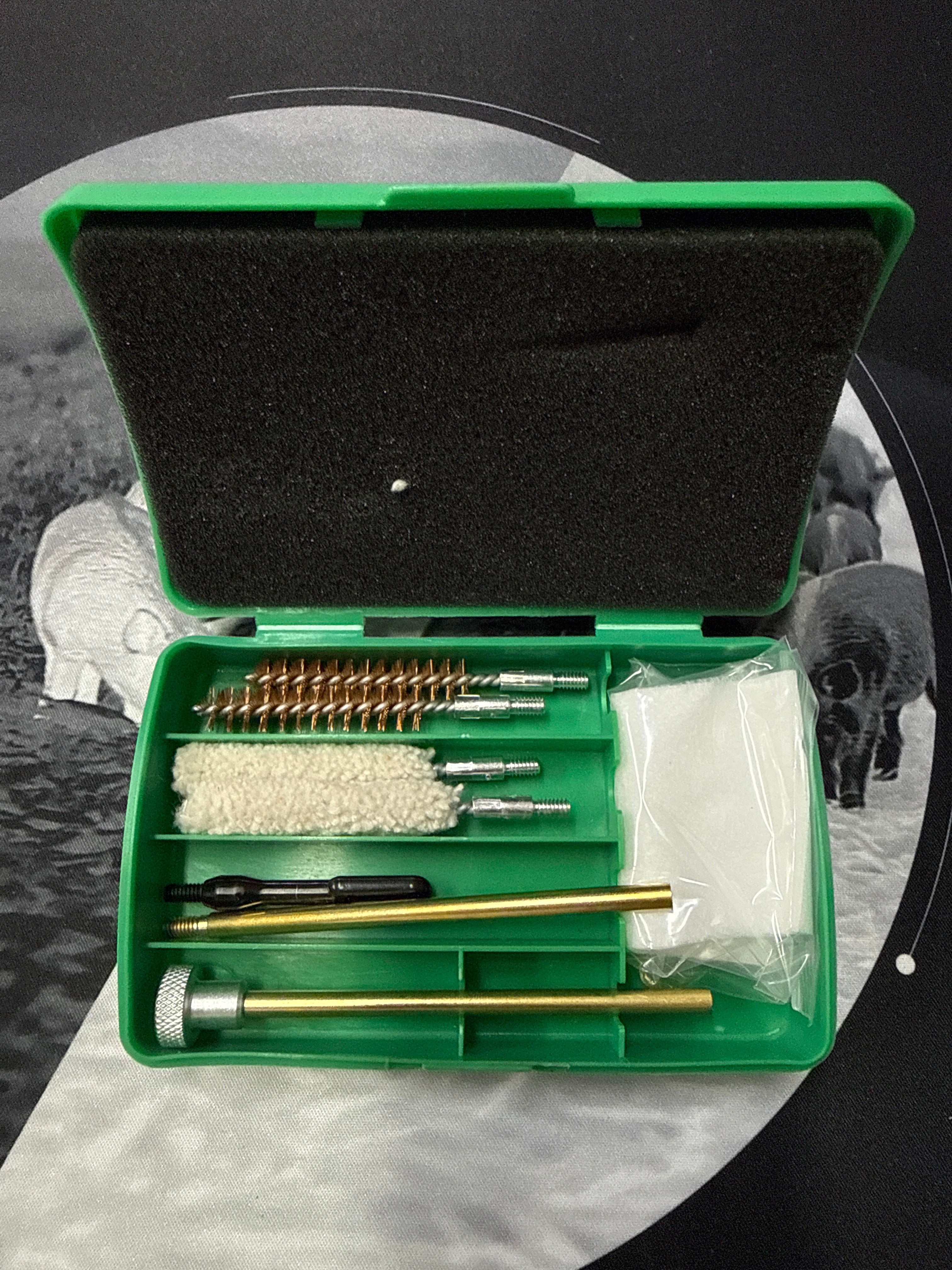 Kit pulizia in scatola cal. 9mm per pistola