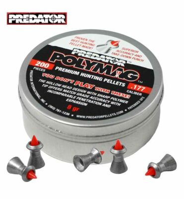 PIOMBINI 4,5MM JSB PREDATOR POLYMAG DIABOLO PIOMBINI CARABINA ARIA COMPRESSA