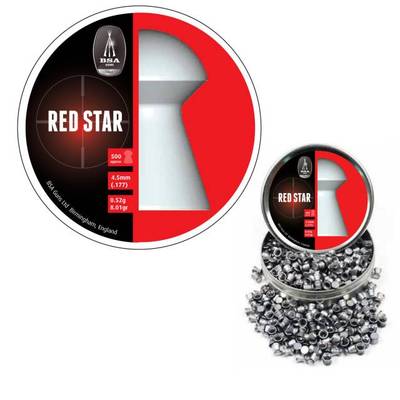 pallini 4,5 bsa red star diabolo carabina fucile aria compressa airgun sport