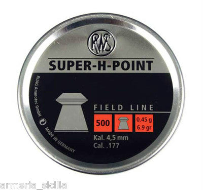 Piombini 4.5mm Rws Super H Point Pallini Carabina Aria Compressa Co2 Airgun