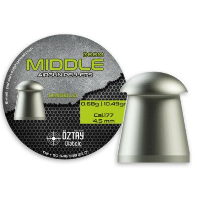 PALLINI PIOMBINI 4,5 177 OZTAY MIDDLE DOOM DIABOLO ARIA COMPRESSA AIRGUN PELLET