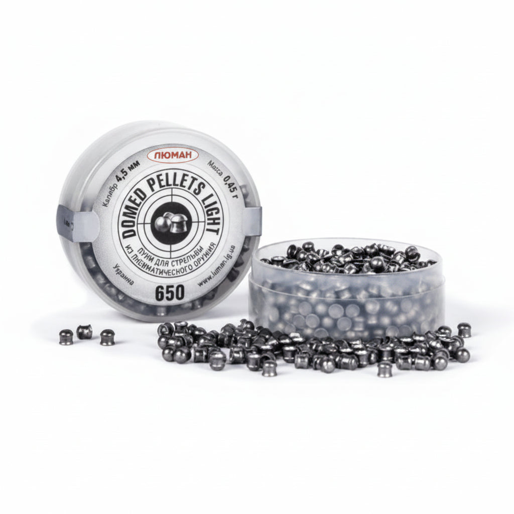 Piombini Luman Domed Light 4.5mm 650pz Testa Arrotondata Carabina Aria Compressa