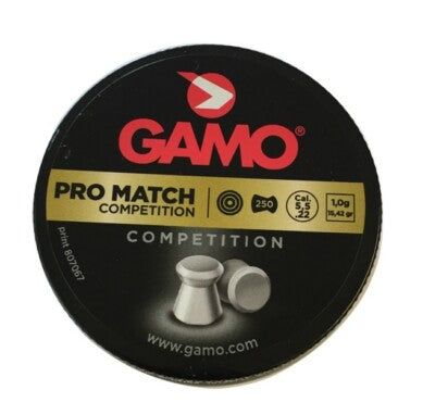 pallini 5,5 gamo promatch diabolo carabina fucile aria compressa airgun sport