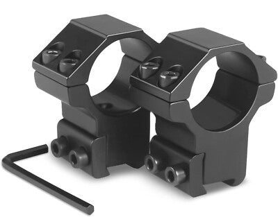 ATTACCHI MEDI ANELLI OTTICA 1" CARABINA ARIA COMPRESSA AIRGUN CANNOCCHIALE