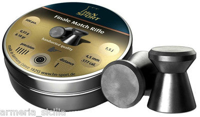 Piombini 4.5mm Finale Match per carabina aria compressa plombs plinking airgun