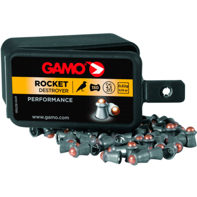 Gamo Rocket 4.5mm sabot piombo nucleo ramato sezione balistica