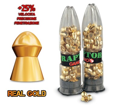 Piombini 4.5mm 177 Gamo raptor pallini aria compressa pellets co2 airgun