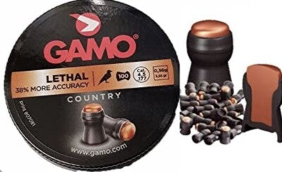 GAMO LETHAL DIABOLO 4.5MM 177 PELLETS FOR AIR RIFLE PLINKING