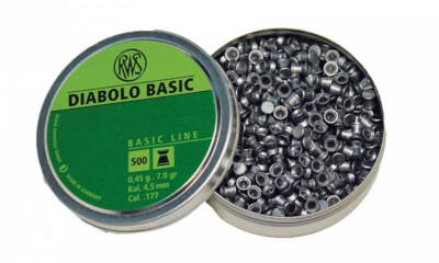 pallini 4.5mm 177 rws diabolo basic carabina aria compressa plinking co2 balines