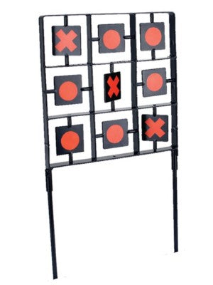 Bersaglio metallico tris gamo per piombini pellets airgun paintball fionda sport