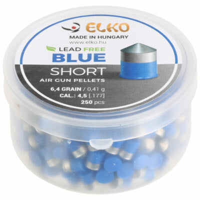 Piombini 4.5mm elko blue short pellets acciaio pistola co2 diabolo aria compressa