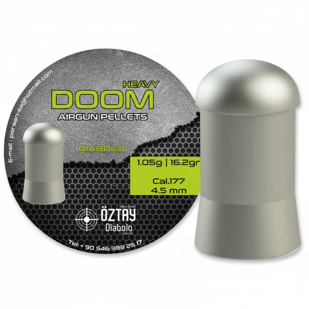 Piombini Oztay Heavy Doom 4.5mm 250pz 1.05g carabina alta potenza lunga distanza