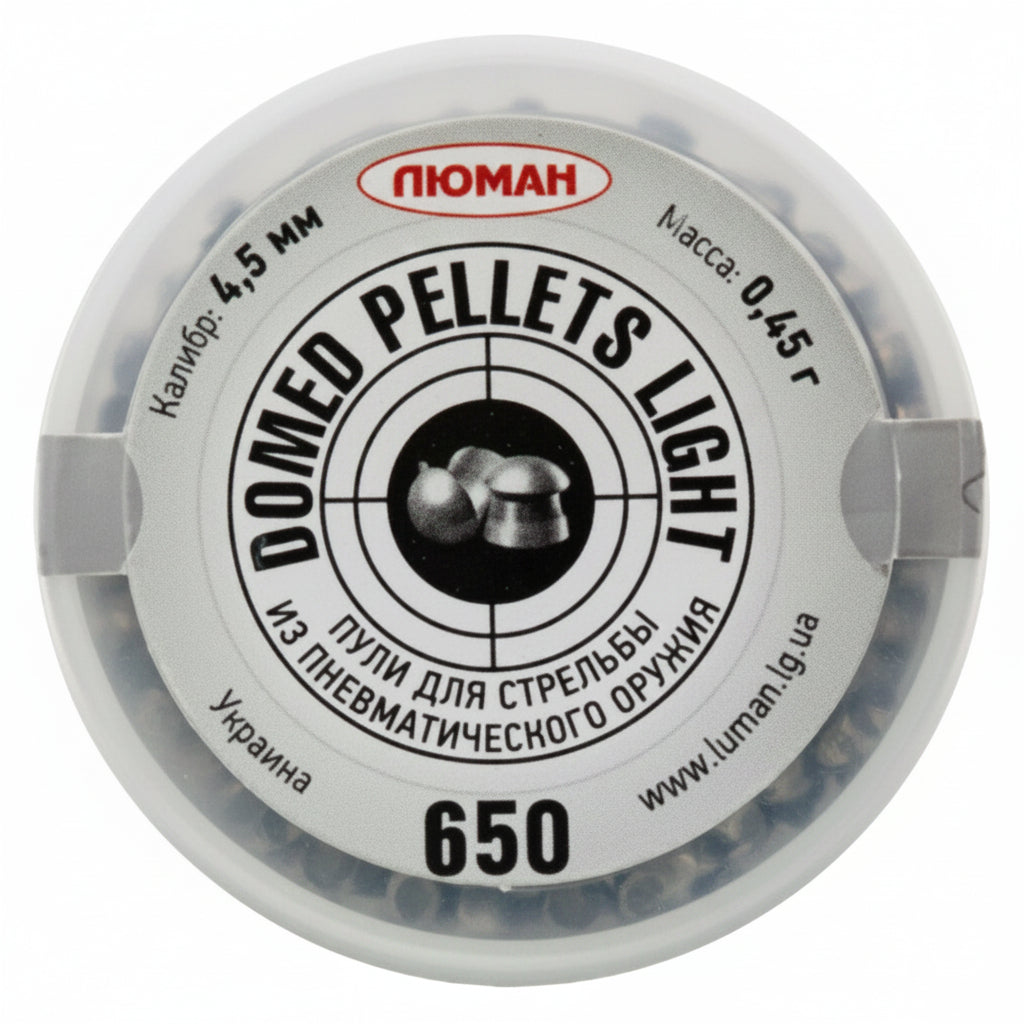 Luman Domed Light 4.5mm confezione 650 pallini plinking portata 10-20m