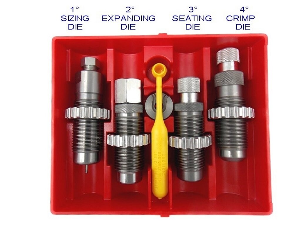 LEE Precision 90447 Deluxe Carbide 4 Die Set .380 Auto - Kit Matrici