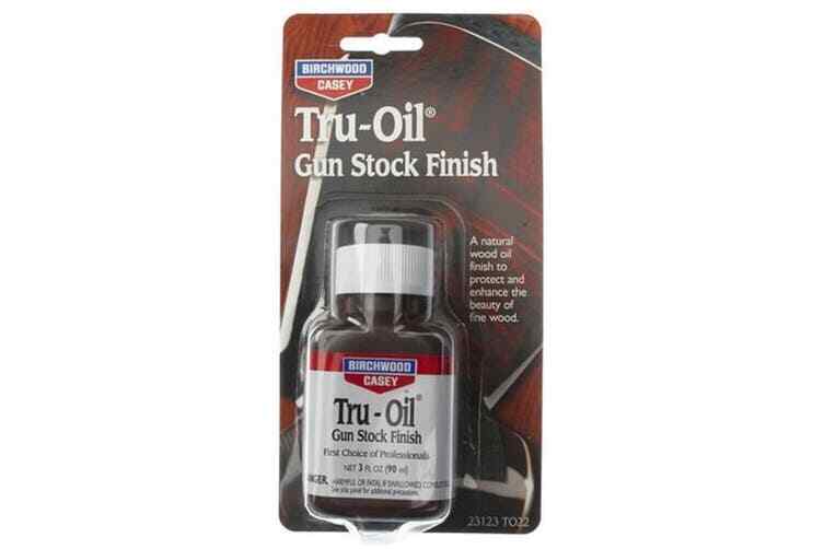 Birchwood Casey Tru Oil 90 ml Gun Stock Finish olio per legno liuteria chitarra