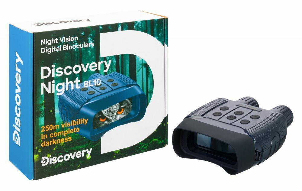 Visore notturno binoculare digitale Discovery Night BL10 con treppiede caccia