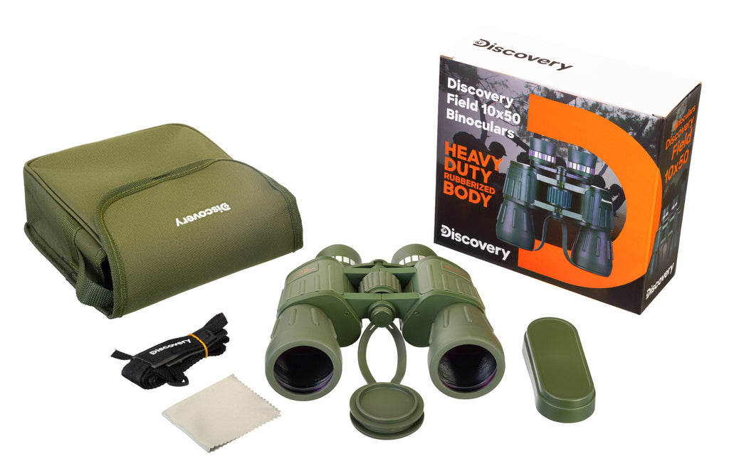 Levenhuk Discovery Field Professional Binoculars for Birdwatching, Hunting, and Fishing 