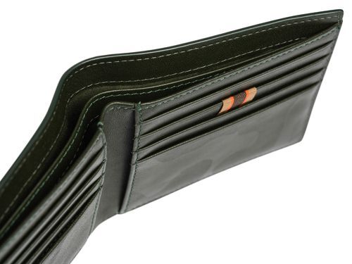 Portafoglio beretta unisex in pelle verde camo idea regalo wallet bifold green