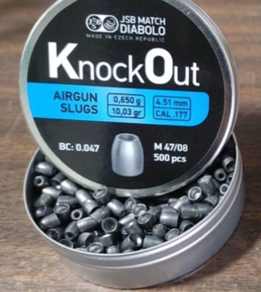 Piombini 4.51mm Jsb KnockOut Slugs per carabina aria compressa plinking plombs