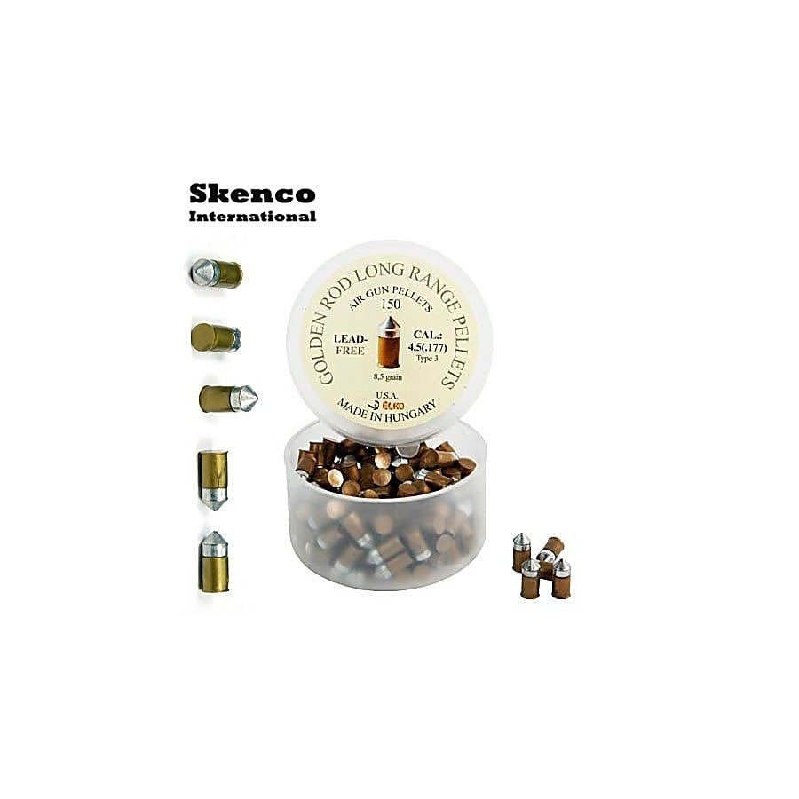 Piombini 4.5mm skenco golden steel carabina aria compressa airgun plinking co2
