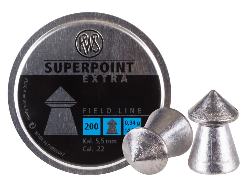 piombini 4.5mm Rws superpoint extra per carabina aria compressa airgun pellets