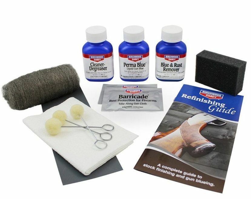 Kit Birchwood Casey Perma Blue Brunitore Freddo Acciaio Armi Fucile Pistola
