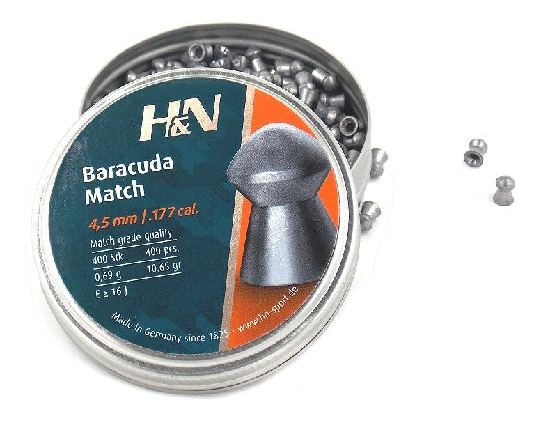 H&N Baracuda Match confezione 400 pallini precisione lunga distanza
