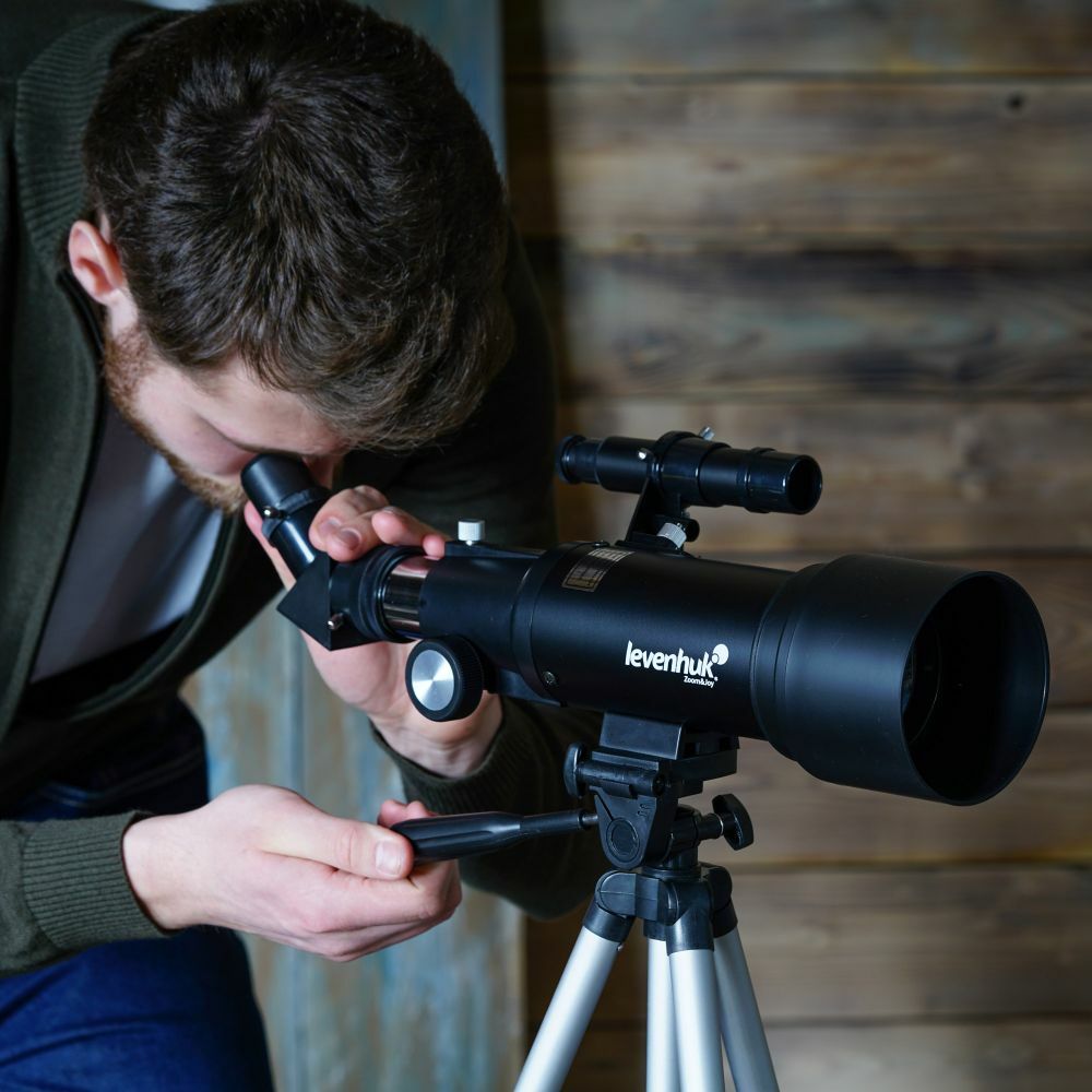 telescopio astronomico levenhuk skyline travel 70 rifrattore con treppiede borsa