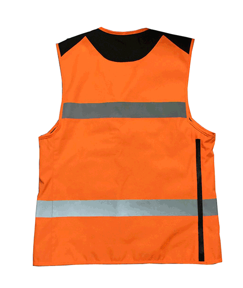 Gilet caccia al cinghiale sottobosco Konustex Gametop Reflex alta visibilità