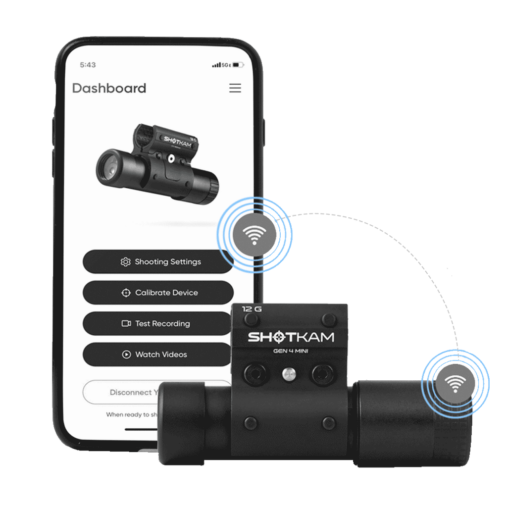 Shotkam Gen 4 Mini 4K WiFi Video Camera for Hunting Rifle and Air Rifle Shooting 