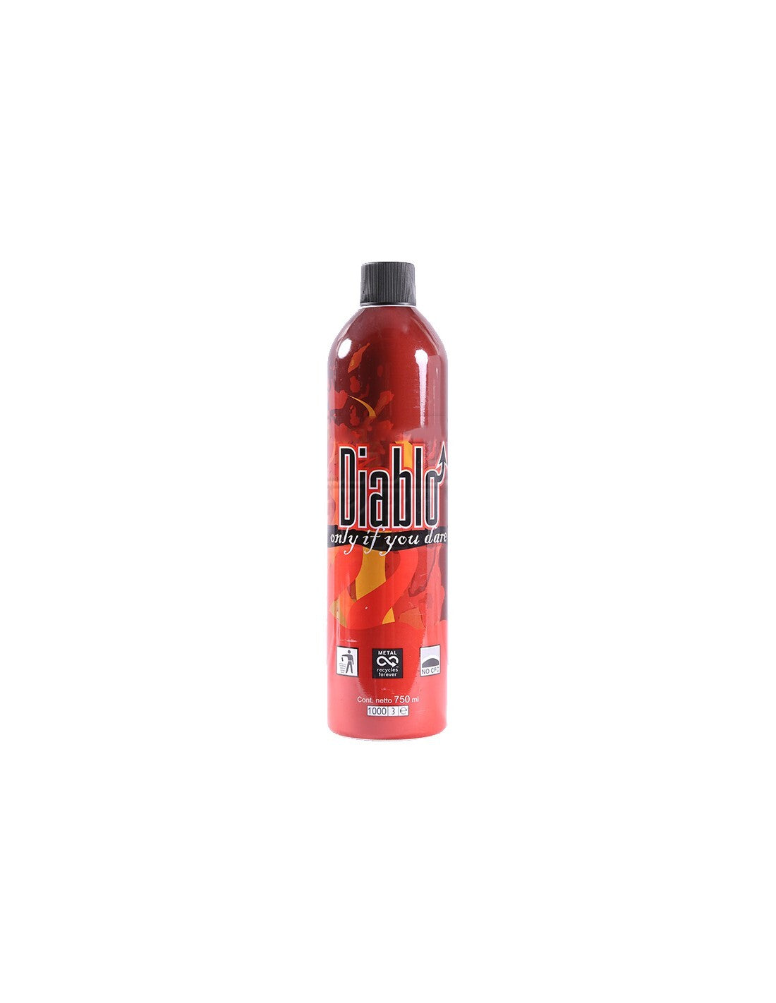 Softair green gas diablo bombola 750 ml high power pistole airsoft armi ricarica