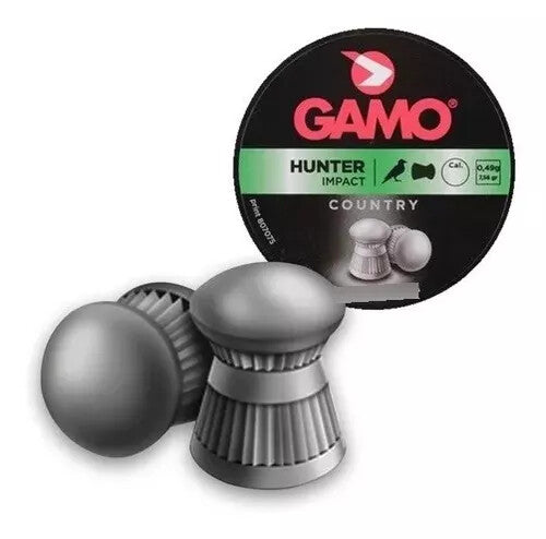 200 Piombini Gamo Hunter Impact 6,35mm 1,41g Carabina Aria Compressa Caccia