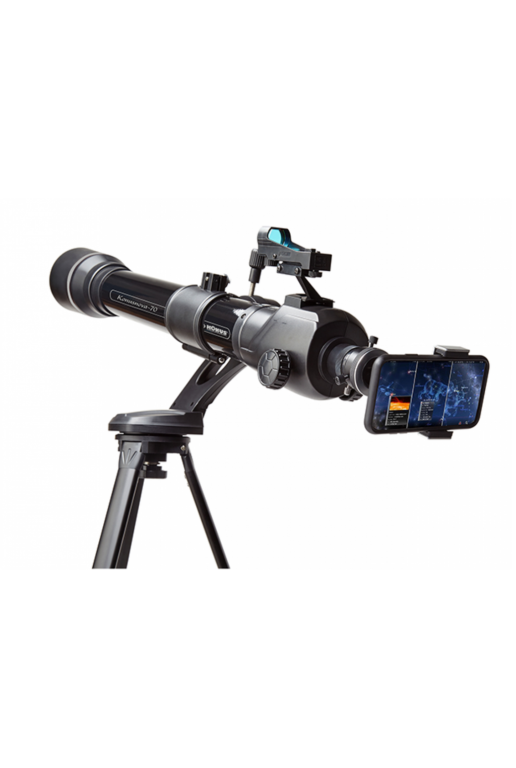 TELESCOPIO ASTRONOMICO KONUSNOVA-70 D70mm F800mm adattat. smartphone KONUS 1755