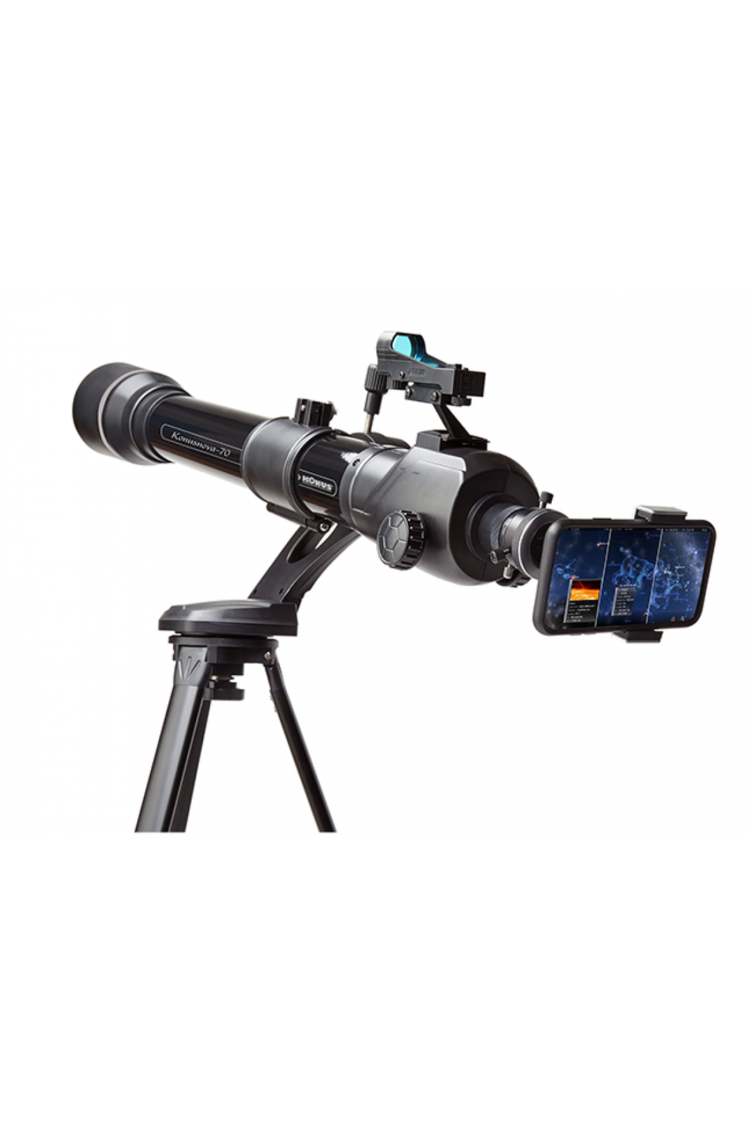 TELESCOPIO ASTRONOMICO KONUSNOVA-70 D70mm F800mm adattat. smartphone KONUS 1755