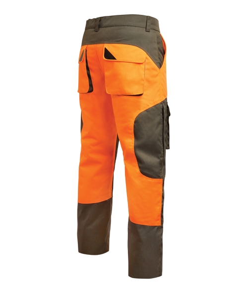 PANTALONE DA CACCIA IMPERMEABILE MAXGAME KONUSTEX ORANGE TREKKING CINGHIALE 0336