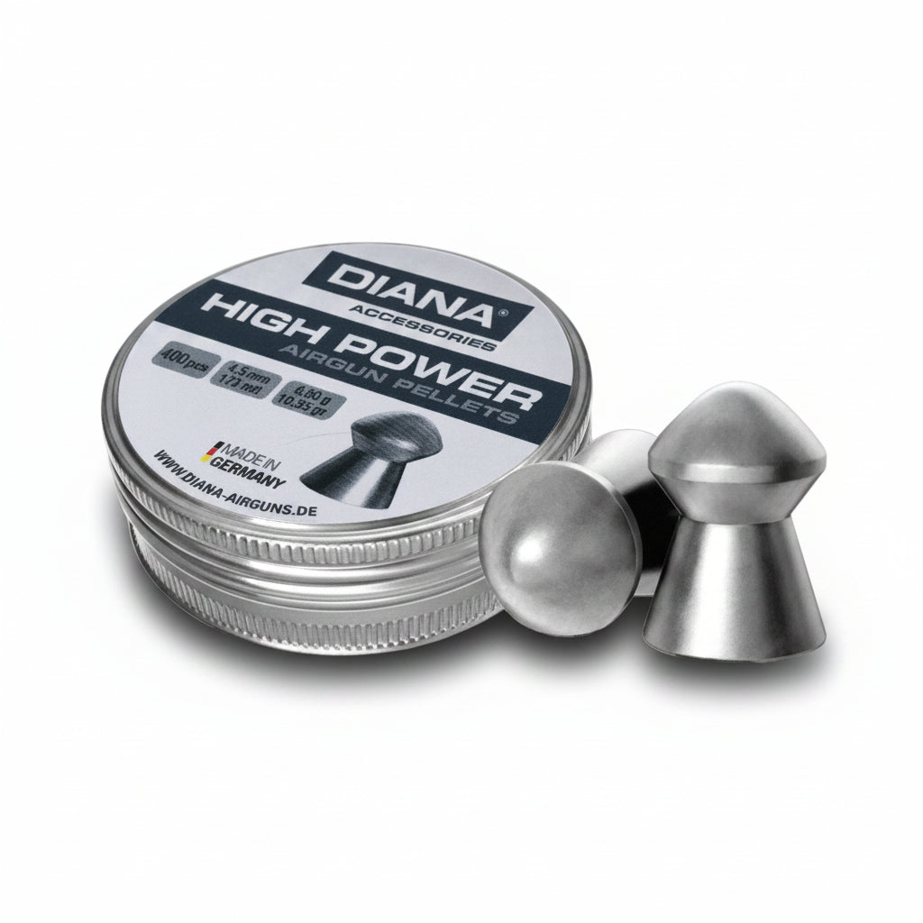 Piombini Diana High Power 4.5mm 400pz testa rotonda Made in Germany aria compressa