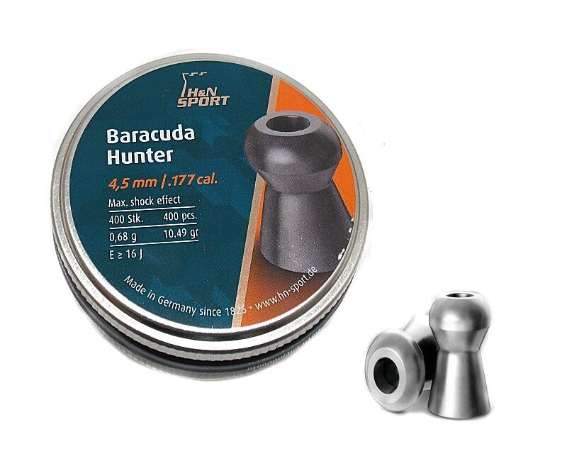 4.5MM 177 H&amp;N SPORT BARACUDA HUNTER PELLETS FOR AIR RIFLE AIRGUN