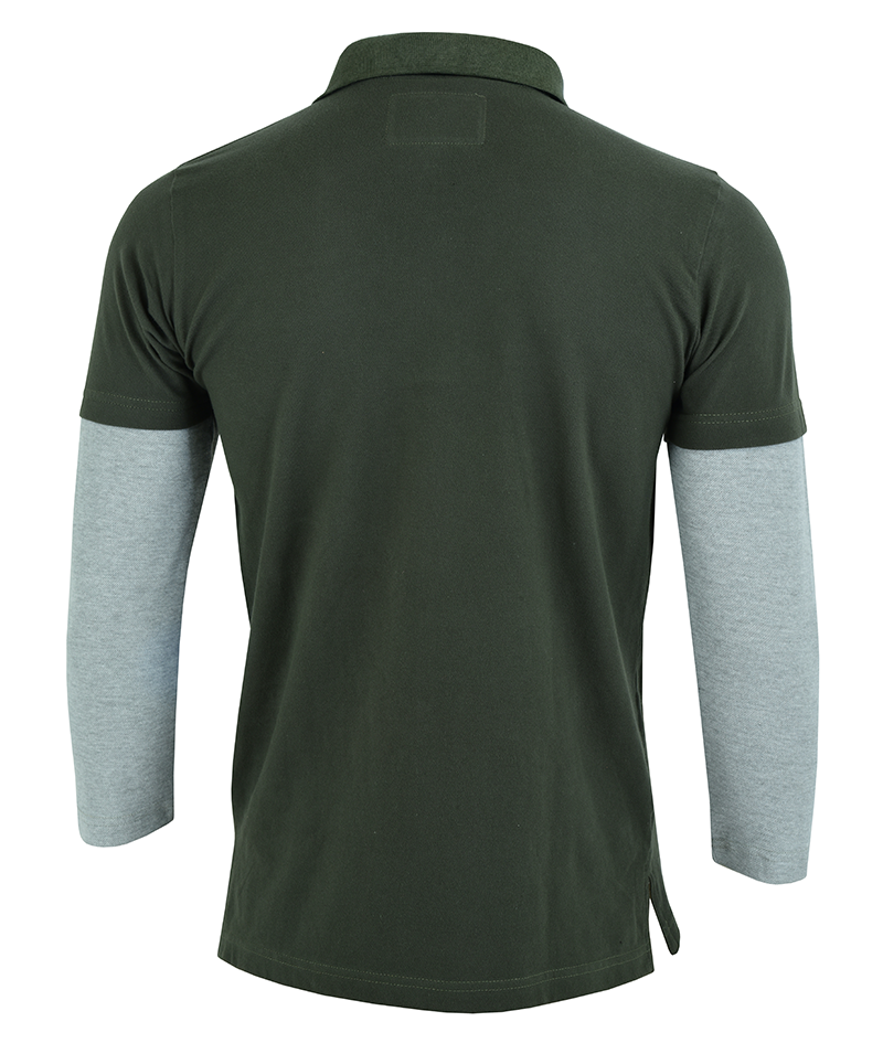 T-shirt manica lunga uomo polo da caccia konustex cotone militare softair pesca