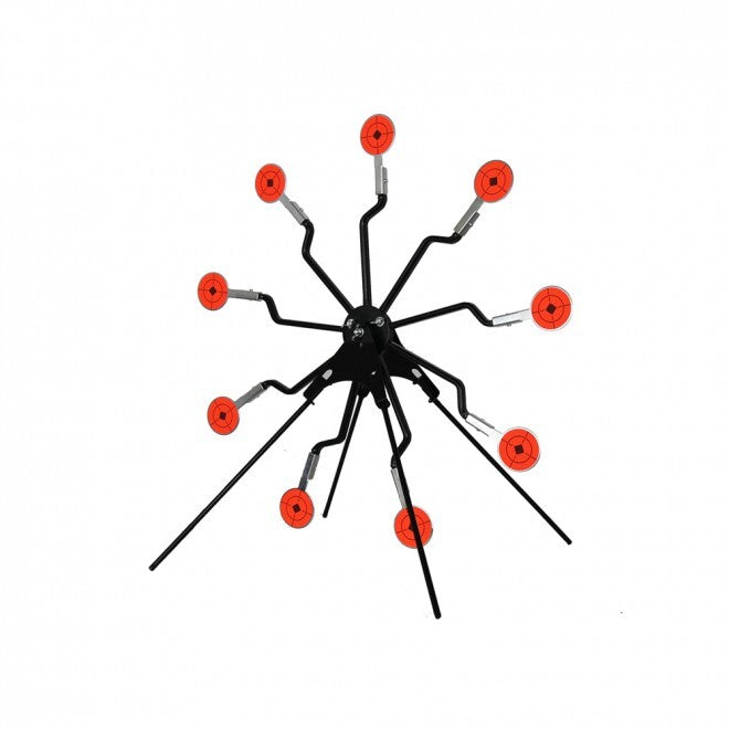 Bersaglio Metallico Rotante 9 centri Metal Shooting Pellets Co2 Plinking Airguns