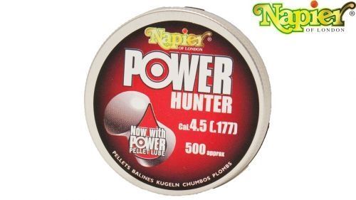 Piombini 4.5mm .177 Napier Power Hunter plombs pellets balines Kugeln Chumbos