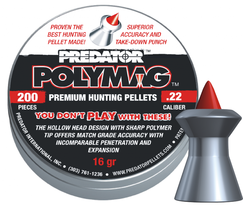 PIOMBINI 5.5MM JSB PREDATOR POLYMAG PER CARABINA ARIA COMPRESSA HUNTING PELLETS