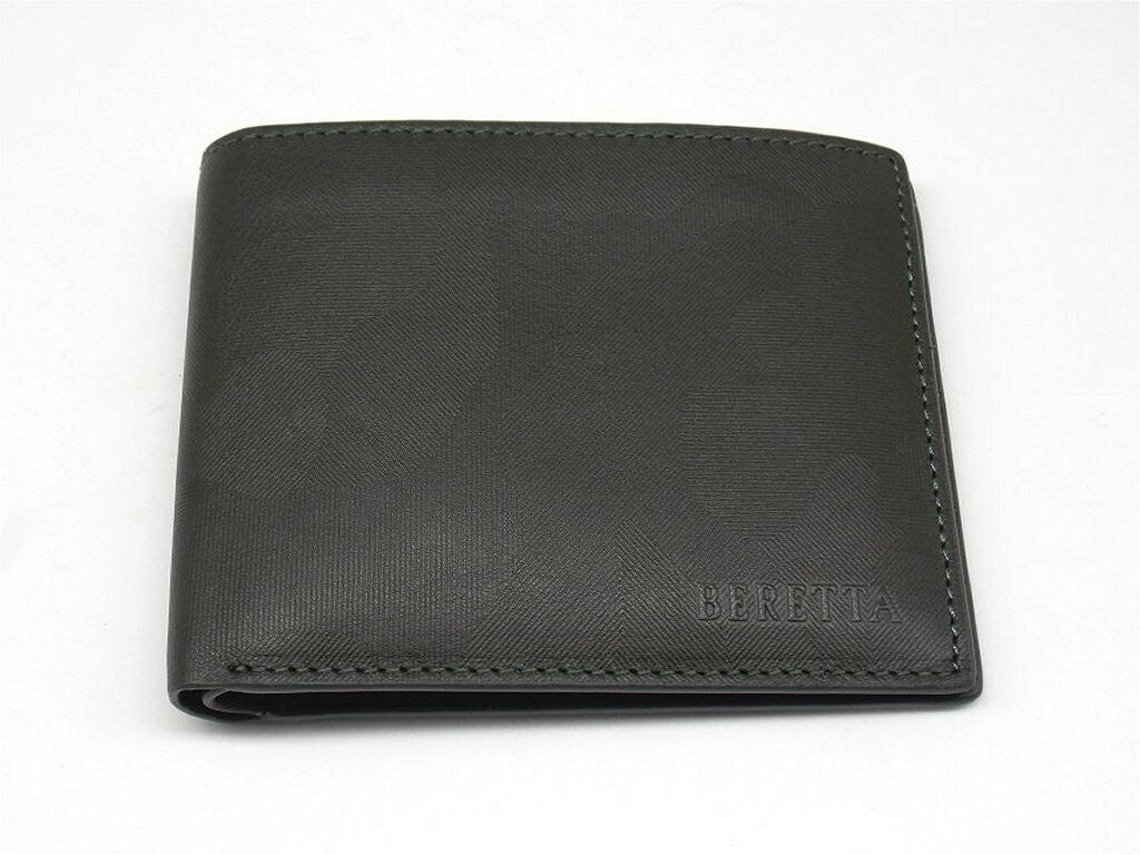 Portafoglio beretta unisex in pelle verde camo idea regalo wallet bifold green