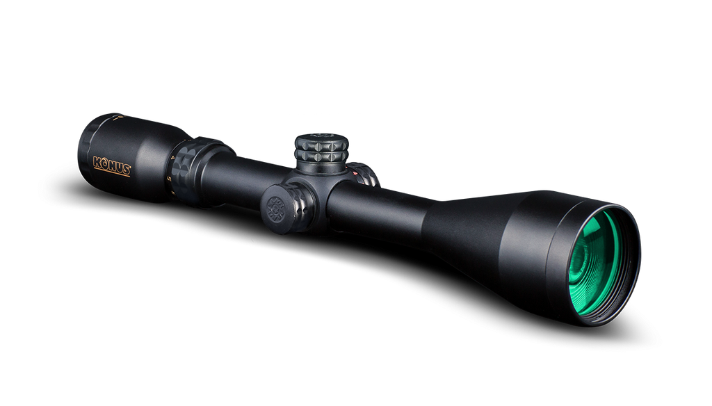 Cannocchiale Konus KONUSPRO 3-9x50 vista laterale ottica caccia