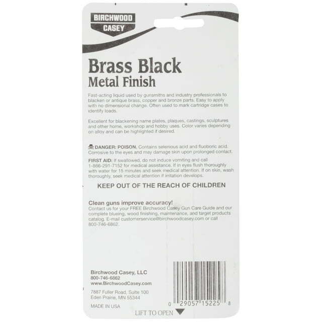 Cold burnisher for brass, bronze, copper, black color, Birchwood Casey restoration