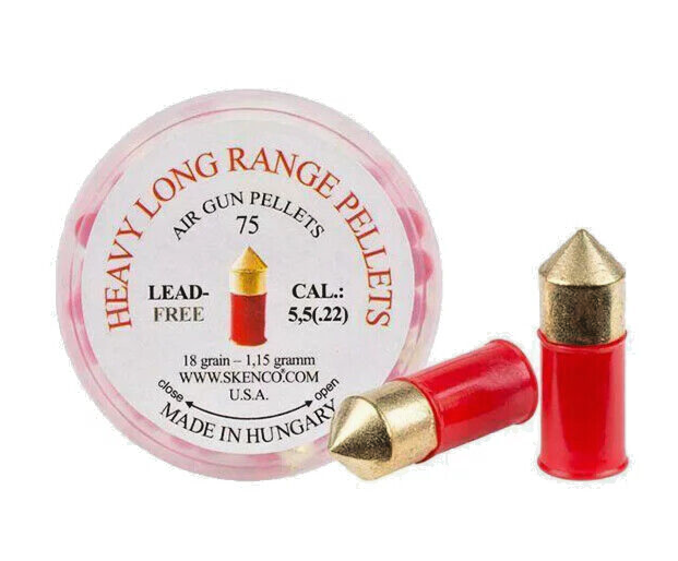 Piombini 5.5mm Skenco heavy long range pellets carabina aria compressa airgun